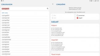 Je Conjugue - French verbs con screenshot 1