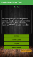 Risale-i Nur Kelime Testi screenshot 5