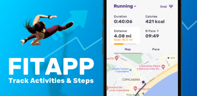 τρέξιμο, βηματομετρητης FITAPP