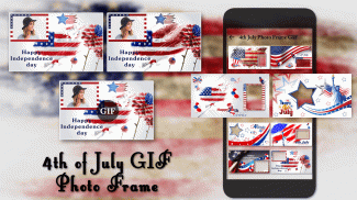 4th July GIF Photo Frame / 4th of July Photo Frame screenshot 0