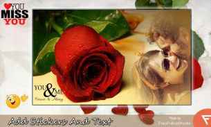 Romantic Rose Photo Frame : Flower photo frames screenshot 2