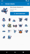 Blue Koala Stitch Stickers For WhatsApp  2020 screenshot 3