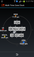 Multi Time Zone Clock screenshot 4