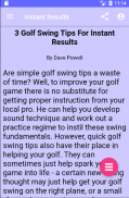 Golf Swing Tips screenshot 1