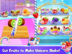 Unicorn Milkshake Maker: Dondurulmuş İçecek Oyunla screenshot 2