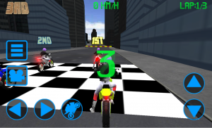 cidade de corrida de moto 3D screenshot 1