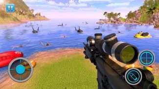 Whale Shark Attack FPS Sniper - Shark Hunting Game screenshot 1