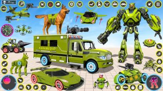 Ambulance Robot Transform Game screenshot 1