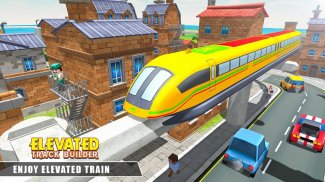 Elevated Train Track Builder : Subway Craft 2018 screenshot 4