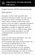 Importance of Environmental Education screenshot 1