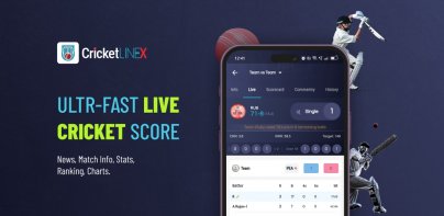 Cricket LineX: Fast Live score