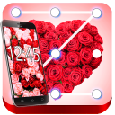 Red Rose Diamond Lock Screen Pattern & Passcode Icon