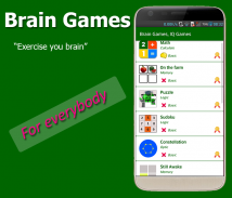 Brain Exercise Games - IQ test screenshot 1