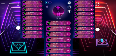 BTS vs EXO Tiles Hop : Kpop Battle screenshot 3