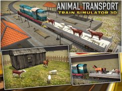 Animal Transport Train Sim 3D screenshot 8