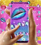 Glitter lips live wallpaper screenshot 4