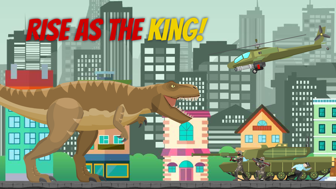Jurassic Dinosaur: City Rampage [And, iOS] – T-rex / Humans