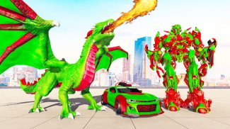 Flying Dragon Robot Car Games screenshot 0