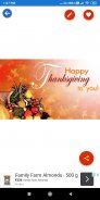 Thanksgiving Day:Greeting, Photo Frames,GIF,Quotes screenshot 1
