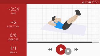 Abs workout A6W - flat belly at home screenshot 10