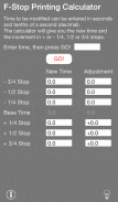 f-Stop Printing Calculator screenshot 4