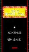 Neon Space Ball - classic pong screenshot 6