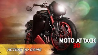 Moto Attack 3D Bike Race 2016 screenshot 0