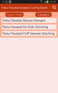 Pattu Pavadai Designs Cutting Stitching Videos screenshot 2