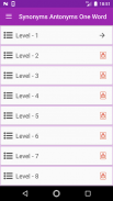 Synonyms Antonyms One Word screenshot 2