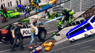 Real Police Bus Robot Warrior : Ultimate Robot Bus screenshot 3