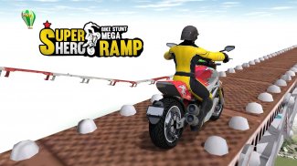 Super Hero Bike Mega Ramp screenshot 0