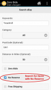 Zero Bids Finder ( No Reserve) screenshot 1
