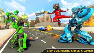 Raccoon Transform Robot Games screenshot 6