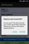 WiFi PassView password viewer screenshot 1