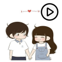 Animated Autocollants Histoire D'amour Icon