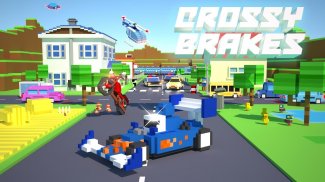 Crossy Brakes: Blocky Road Fun screenshot 0