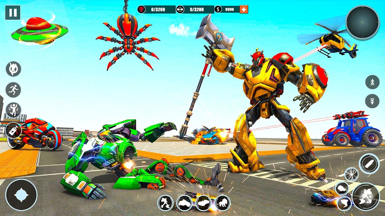 Flying Wild Tiger Robot Game para Android - Download