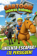 Cartoon Horse Riding: Carreras screenshot 0