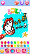 Glitter lips coloring game screenshot 4