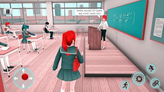 Anime High School Girl: Anime Life Simulator 3D screenshot 0