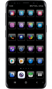 Launcher Theme - Dusk Black Icon Pack Wallpaper screenshot 1