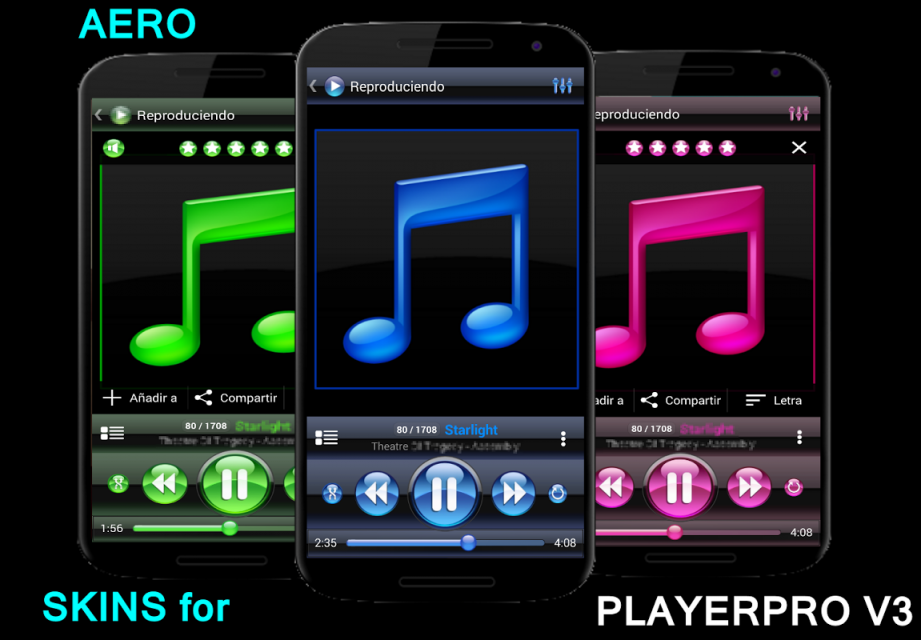 SKIN PLAYERPRO V3 AERO PINK BLACK | Download APK for ...