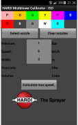 Hardi Mistblower Calibrator screenshot 2