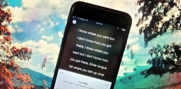 Song lyrics screenshot 2