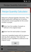 Recipe Quantity Calculator screenshot 0