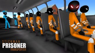 Stickman Prison Transport Bus screenshot 4