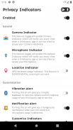 Privacy Indicators - iOS14, Android 12 indicators screenshot 2