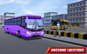 Novo vôo futurista ônibus dirigindo simulador screenshot 4