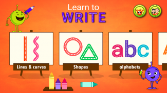 孩子们学习写：幼儿教育游戏 screenshot 0