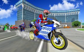 Motorbike Stunt Super Hero 3D screenshot 7